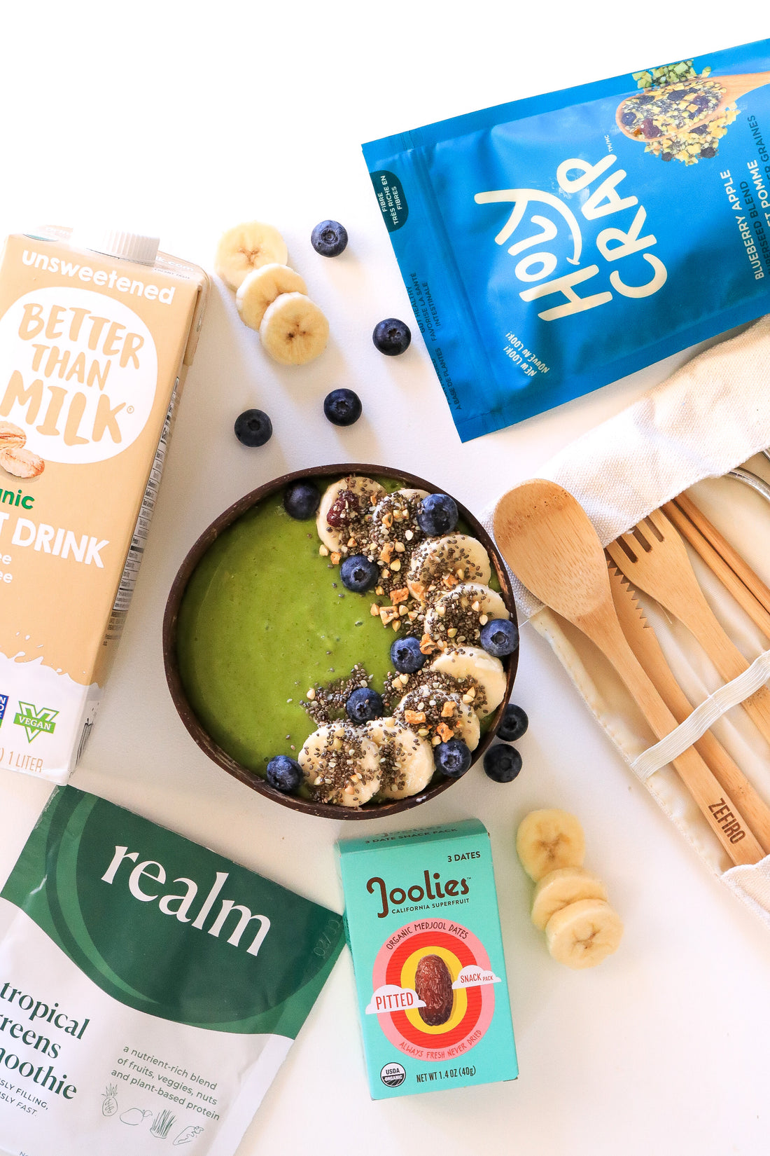 Realm | Blog | Earth Day Lovin Smoothie Bowl Recipe | Holy Crap | Better Than Milk | Joolies